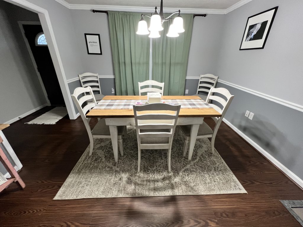 Custom made dining room table
